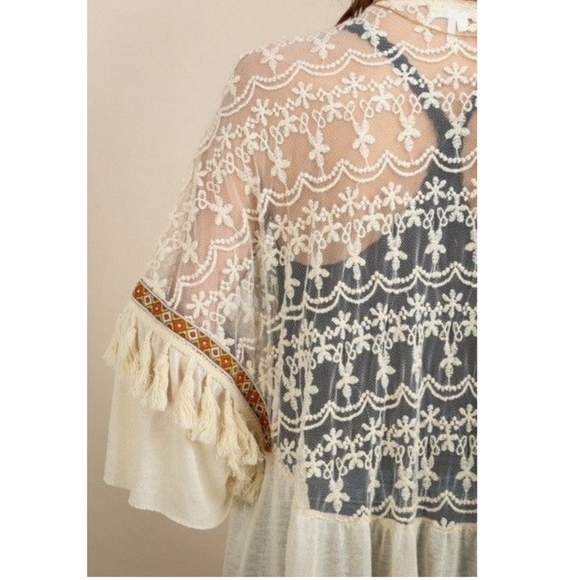 GORGEOUS Long Kimono Wrap Duster Cardigan New M L - Picture 3 of 8